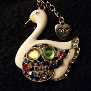 Betsey Johnson Swan necklace